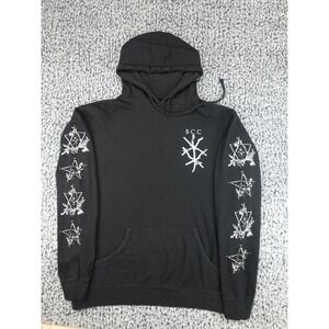 BlackCraft Cult Hoodie Unisex Large Black Good Occult Deer Skull Pentagram